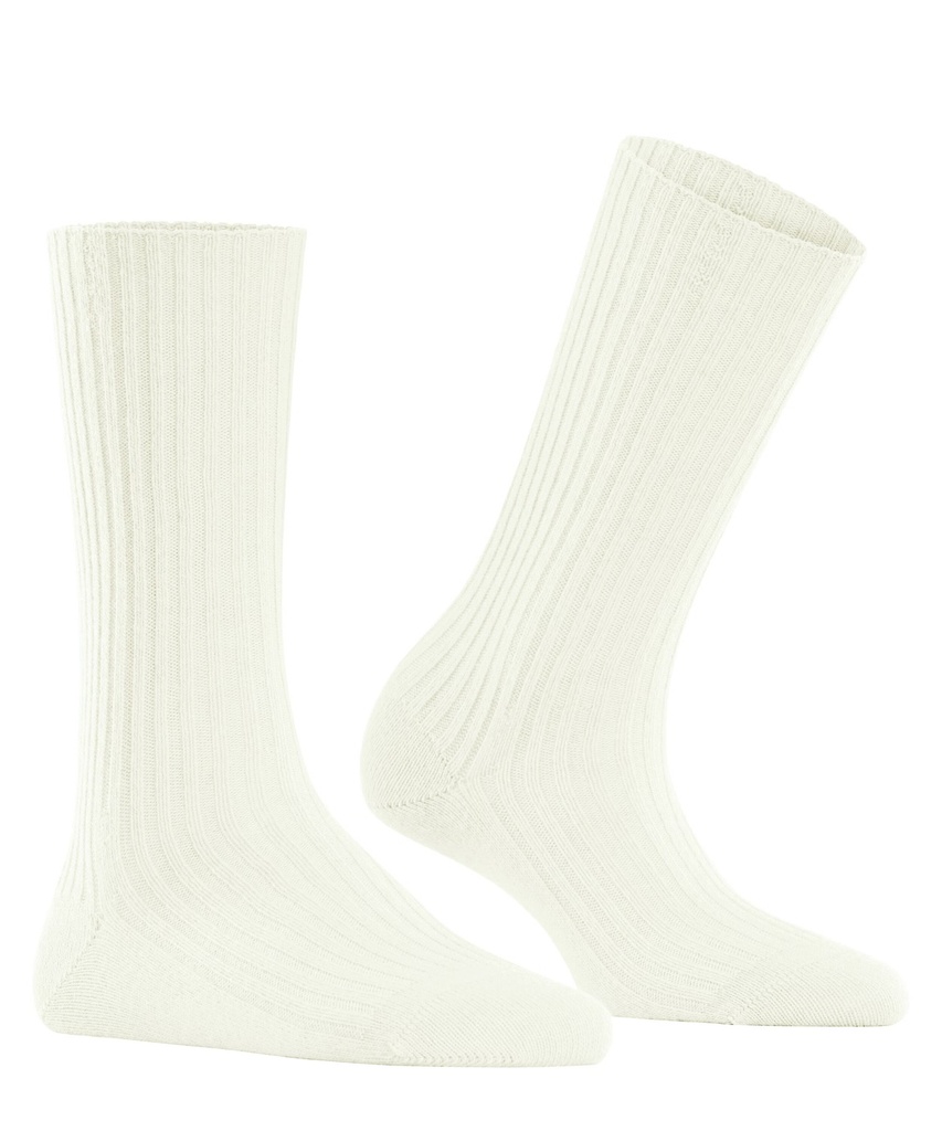 Chaussettes laine&cachemire dame FALKE "Cosy Wool Boot" 46590 - Off-White 2049