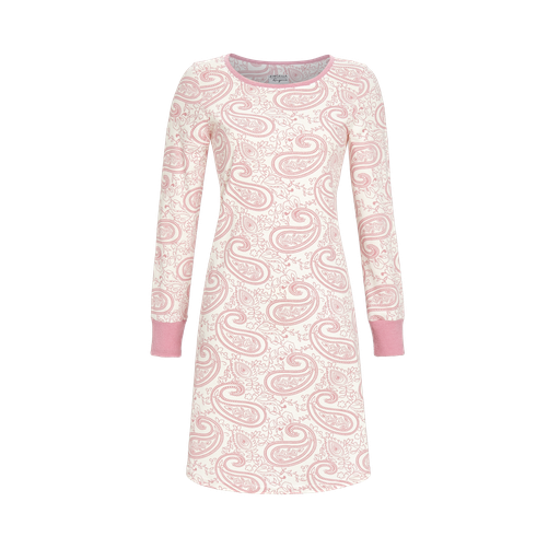 Chemise de nuit 100% coton RINGELLA "Interlock qui Dorlote la Peau" 3561004 - Mauve Motif 632