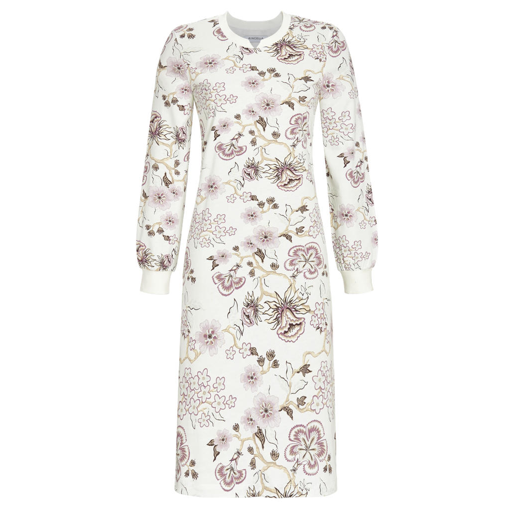 Chemise long avec poignets en tricot RINGELLA "Fleurs d'Hiver" 3511132 - Champagne 130