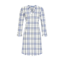 Chemise de nuit 100% coton 95cm RINGELLA "Partenaire de Bien-Etre" 3511011 - Bleu Motif 218