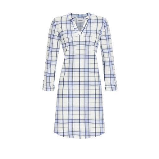 Chemise de nuit 100% coton 95cm RINGELLA "Partenaire de Bien-Etre" 3511011 - Bleu Motif 218