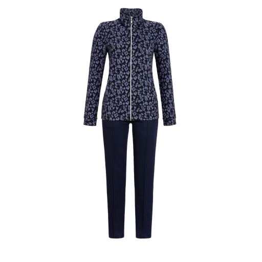 Pyjama long dame avec fermeture éclair RINGELLA "Look Haut de Gamme" 3518208 - Bleu nuit 286