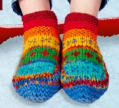 Chausson dame 100%laine CRONERT 90201 - Multi 1602