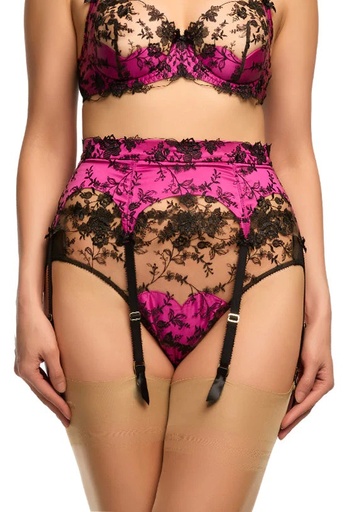 Porte Jarretelles DITA VON TEESE "Victresse" D46041 - Black Fuschia