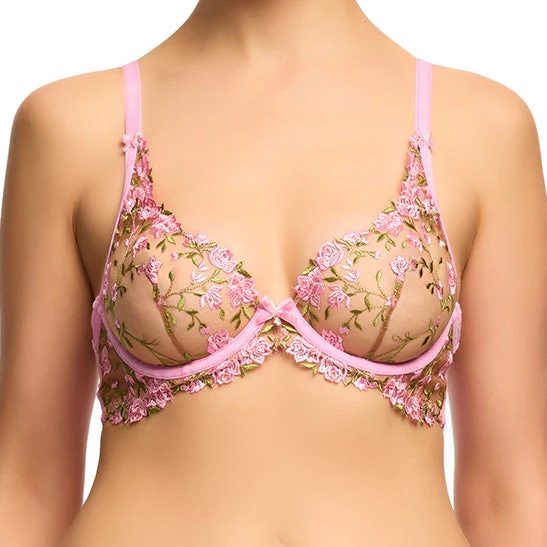 Soutien-gorge triangle avec armatures DITA VON TEESE "Rosewyn" D57044 - Charming Pink