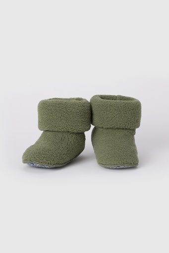 Pantoufles bottes en polaires WOODY 232-10-BOO-M - Kaki 753