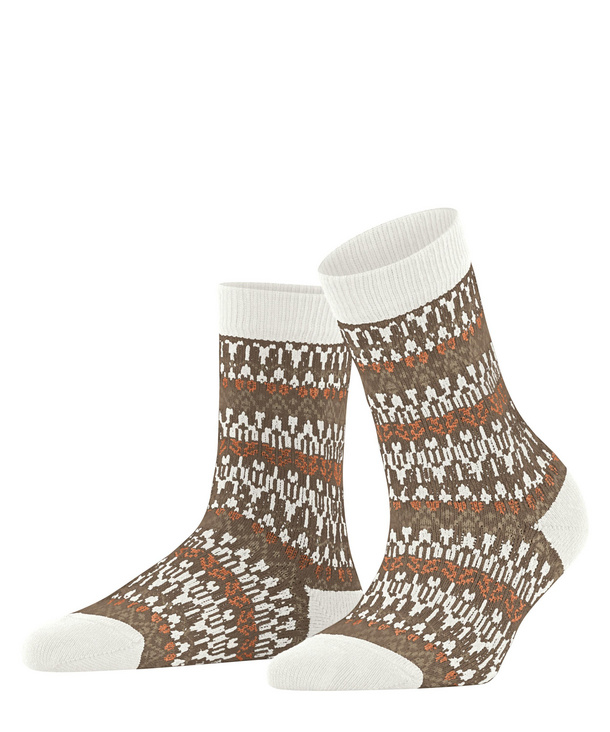 Chaussettes laine&cachemire dame FALKE "Christmas Eve" 46145 - Off-White 2040