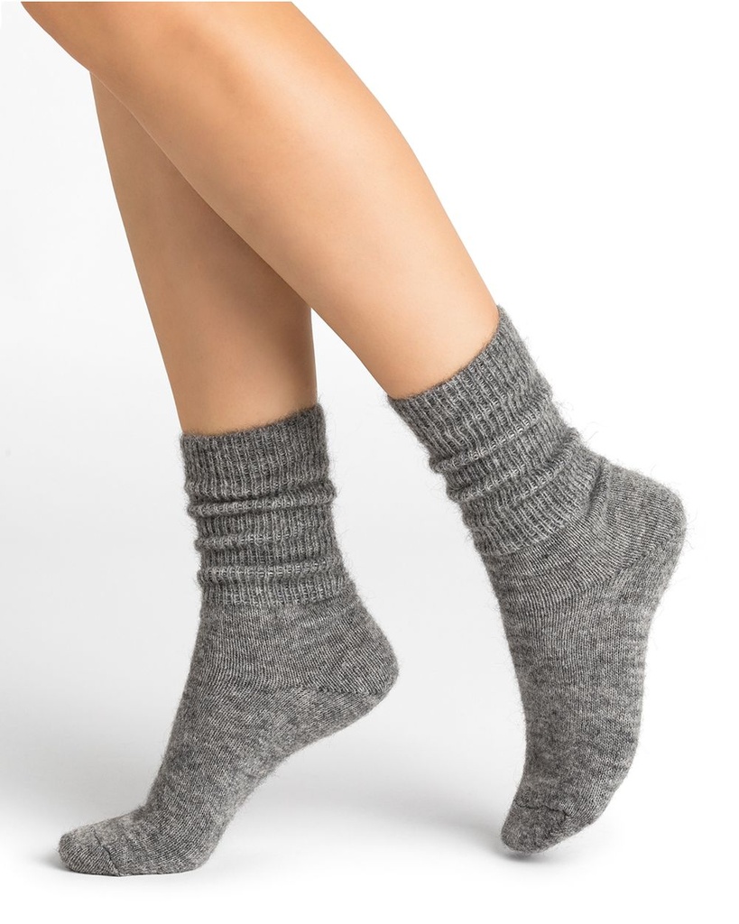 Duo Chaussettes Pur Coton Anthracite/Anthracite - Bleuforêt