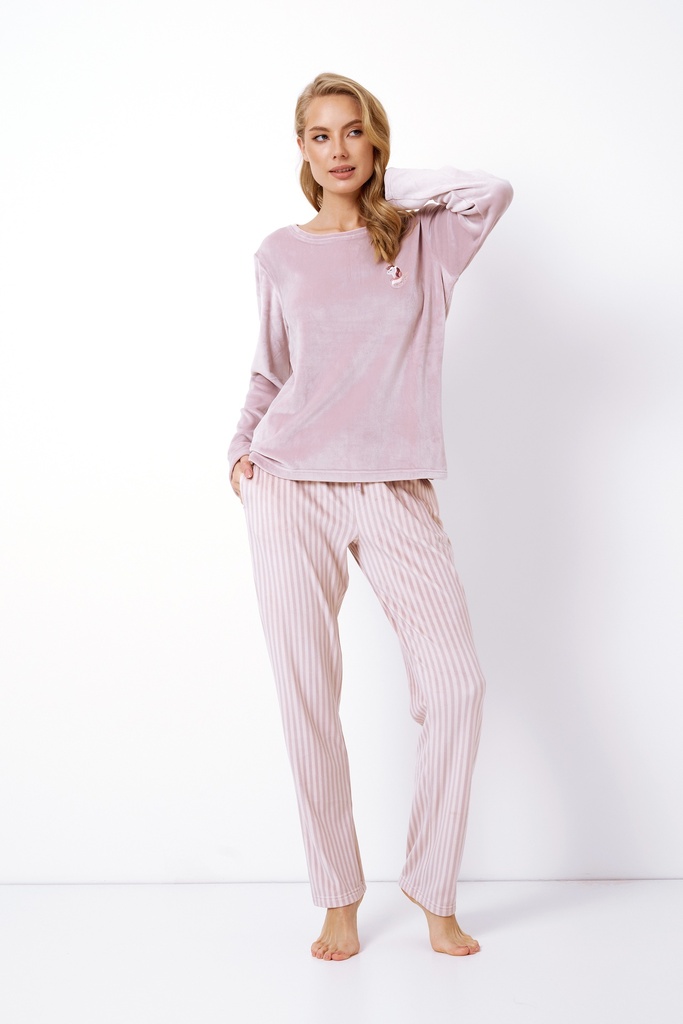 Pyjama dame long ARUELLE "Lunna" AR-LUN-PL - Pink