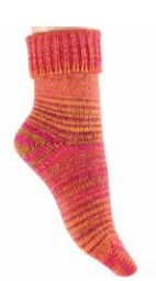 Chaussettes femme 50%laine CRONERT 15402 - Rouge Mix 1426