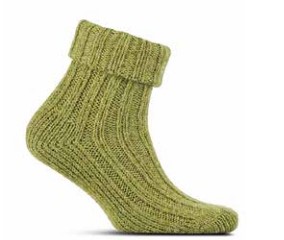 Chaussettes femme 60%laine CRONERT 15423 - Olive 2133