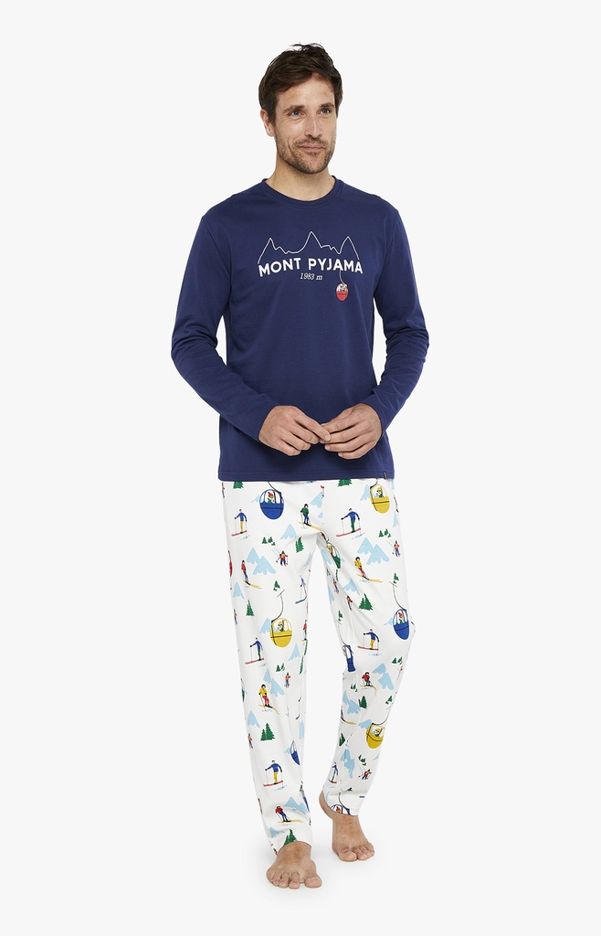 Pyjama long homme ARTHUR ZAC - Blanc SKISH23