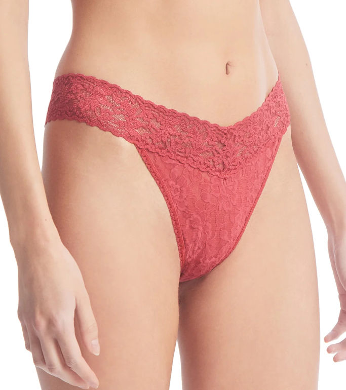 String dentelle stretch HANKY PANKY "Original Rise Thong" 4811P - Burnt Sienna BRNS