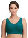 Brassière paddée stretch invisible CHANTELLE "SoftStretch" C16A10 - Vert Orient 0BK