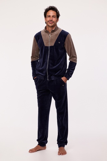 Jogging homme à tirette WOODY 232-11-MHL-V - Bleu 826