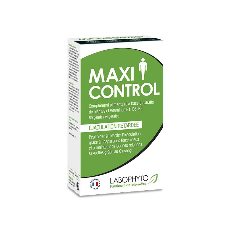 Pilules aphrodisiaques homme stimule la libido et boost les érections "Maxi control" 60 comprimés