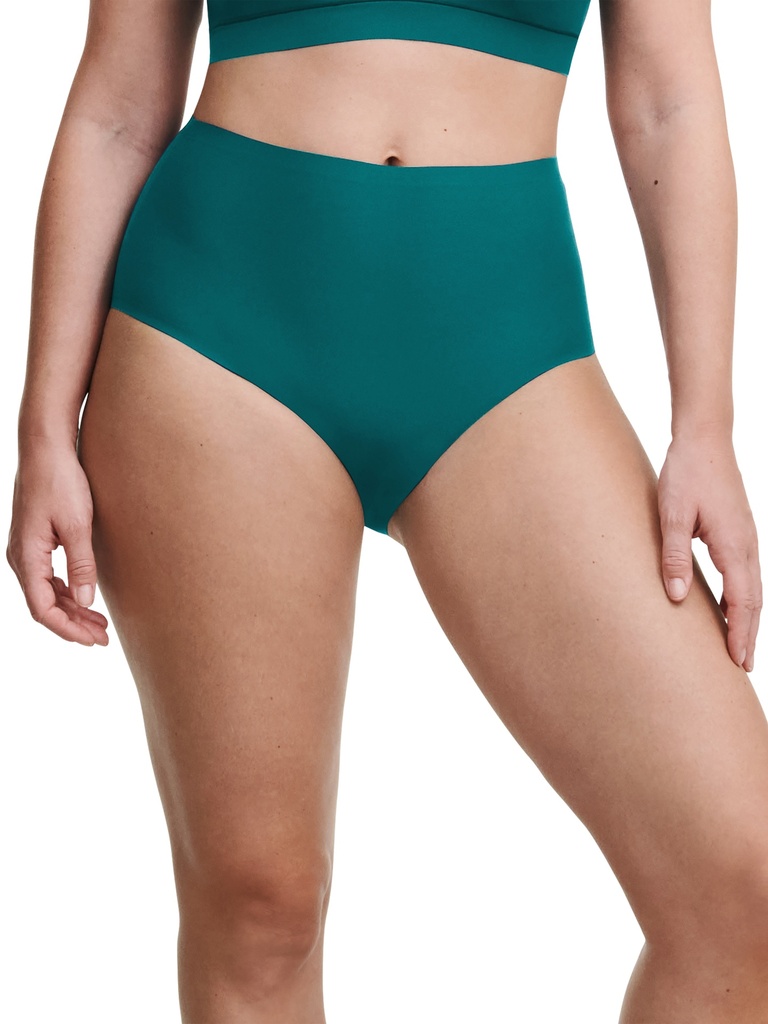 Culotte XL stretch invisible CHANTELLE "Soft Stretch" C11370 - Vert orient 0BK