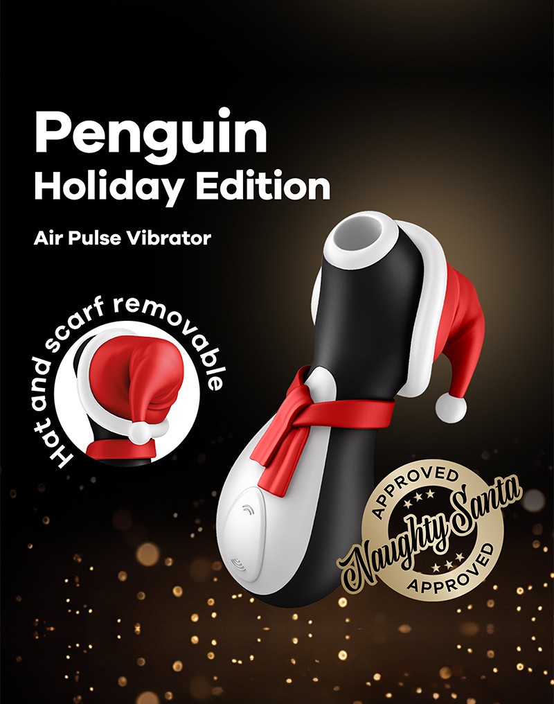 Stimulateur clitoridien à air pulsé SATISFYER "Penguin" Holiday Edition