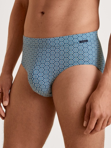 Slip homme fantaisie tencel & coton CALIDA "Focus Trend" 22987 - Niagara Blue 375