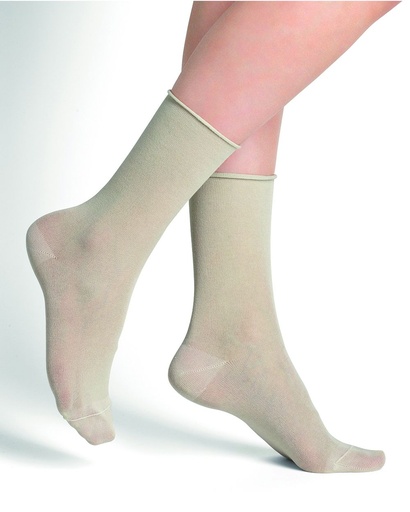 Chaussettes Dame 2 paires BLEU FORET "Fleur de Peau Duo" FBD6407 - Sahara LH5