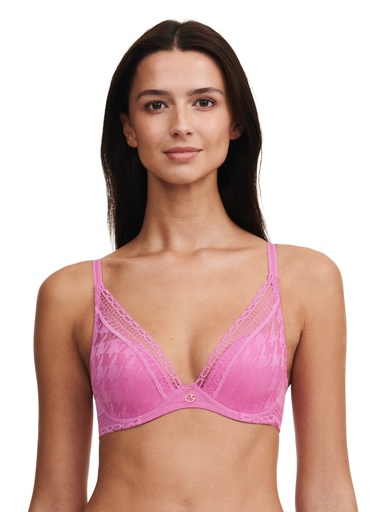 Soutien-gorge coque plongeant CHANTELLE "Impression" C11XNA - Rosebud 0PD