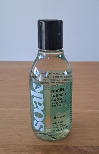 Lessive biodégradable linge délicat SOAK 90ml - Menthe Sauvage