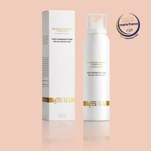 Mousse de massage crépitante YES FOR LOVE "Mousse Crépitante - Parfum Indécent" YFL01B43 - 150ml