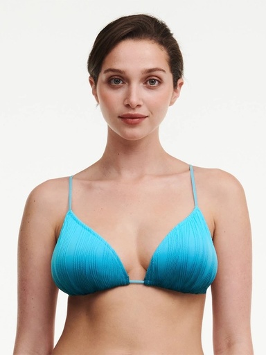 Haut de Bikini triangle CHANTELLE "Swim One Size" C12VQF - Blue Tie and Dye 0IM