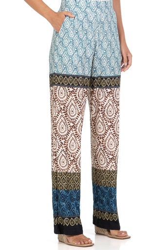Pantalon Fluide JANIRA "Loo Lacrime" 1025578 - Imprimé 971