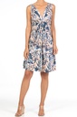 Robe Fluide décolleté en V JANIRA "Linum" 1070398 - Imprimé 971