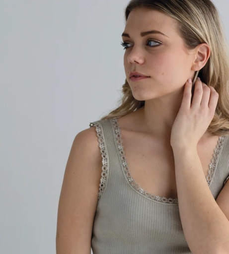 Top sans manche 100% coton bio MADIVA ECOFUTURE "Pure SL" E48702 - Beige 120