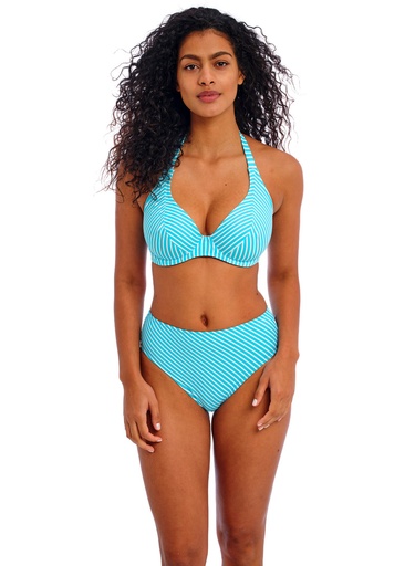 Bas de Bikini culotte taille haute FREYA "Jewel Cove" AS7236 - Stripe Turquoise TUR