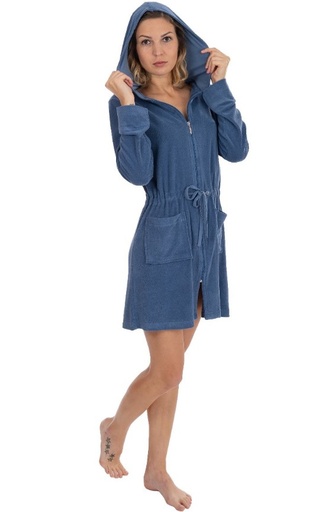 Peignoir dame éponge à tirette WEWO 031 - Jeans 209H