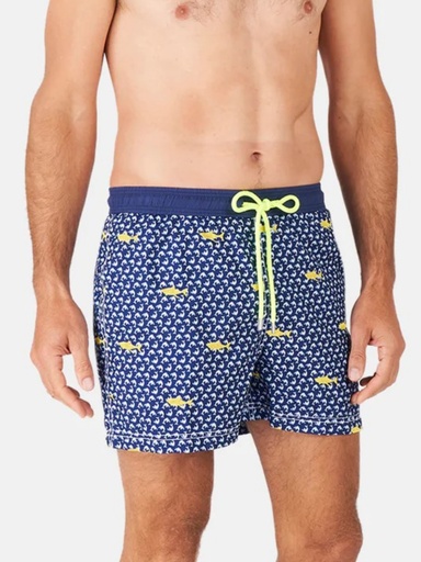 Short de bain ARTHUR "Brodé Requin" BBI - Marine SHAKE24