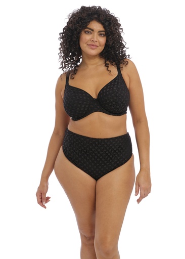 Bas de Bikini slip taille mi-haute ELOMI "Bazaruto" ES800672 - Noir BLK