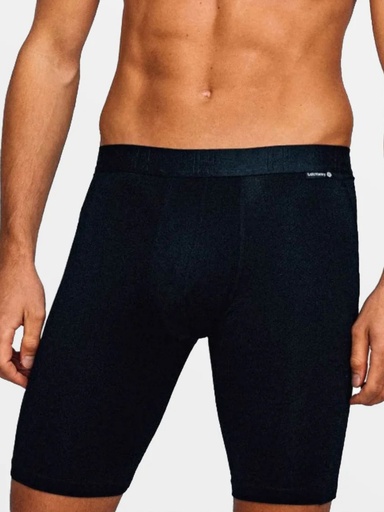Boxer homme de sport longueur genou avec maintien intérieur LOIC HENRY "Sport" KBS100NA - Noir