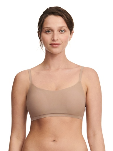 Brassière à coques stretch invisible CHANTELLE "SoftStretch" C16A20 - Café Latté 02T