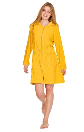 Peignoir dame éponge à tirette WEWO 031 - Yellow 120D