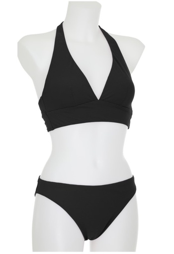 Bikini 2 pièces triangle tour de cou et double attache OPERA by SUNFLAIR 61034 - Noir 5