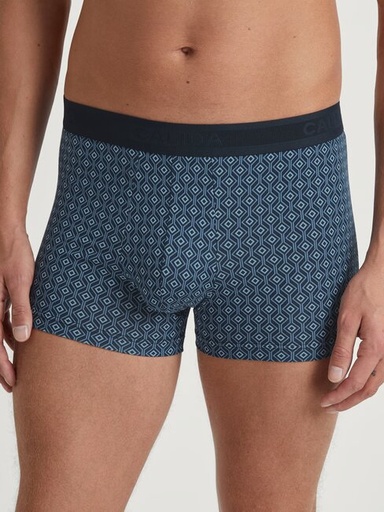 Boxer homme fantaisie 90% coton CALIDA "Grafic Cotton" 26776 - Dark Sapphire 479