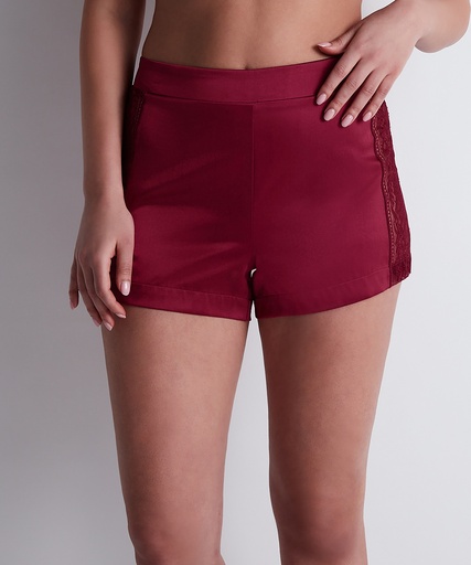 Short en soie AUBADE "Midnight Whisper" 2S61 - Crimson Red CRIM