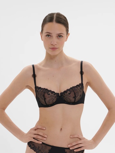 Soutien-gorge corbeille SIMONE PERELE "Délice" 12x330 - Noir Gem 088