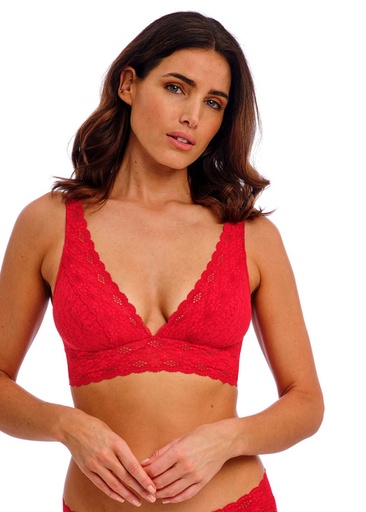 Soutien-gorge triangle sans armature WACOAL "Halo Lace" WA811205 - Equestrian Red 623