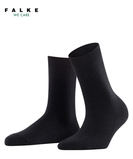 Chaussettes dame laine&cachemire FALKE "Cosy Wool" 47050 - Noir 3000