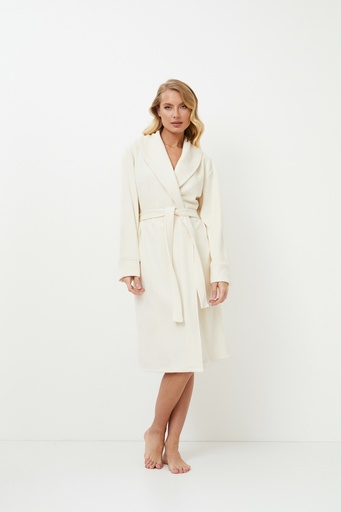 Peignoir dame ARUELLE "Norella" W24-AR-NORE-B - Crème