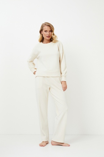 Pyjama long dame ARUELLE "Clara" W24-AR-NORE-S - Crème
