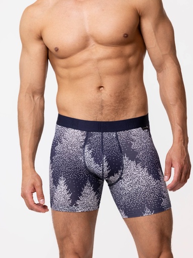Boxer homme modal avec maintien intérieur LOIC HENRY "Graphic" KBC301C - Neige sur les Sapins