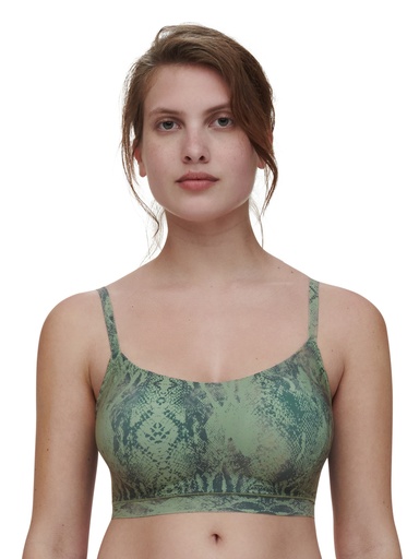 Soutien-gorge bralette sans armature à coques CHANTELLE "Softstretch" C11D20 - Imprimé Python 0DQ