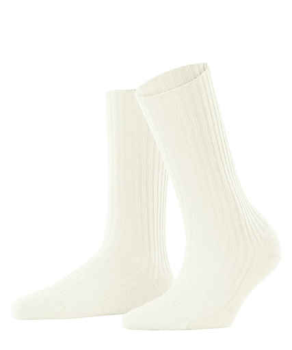 Chaussettes laine&cachemire dame FALKE "Cosy Wool Boot" 47080 - Off-White 2040