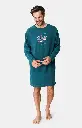 Chemise de nuit homme TU maxi T-shirt ARTHUR "Un pour Tours" MSW - Vert ATOSH24